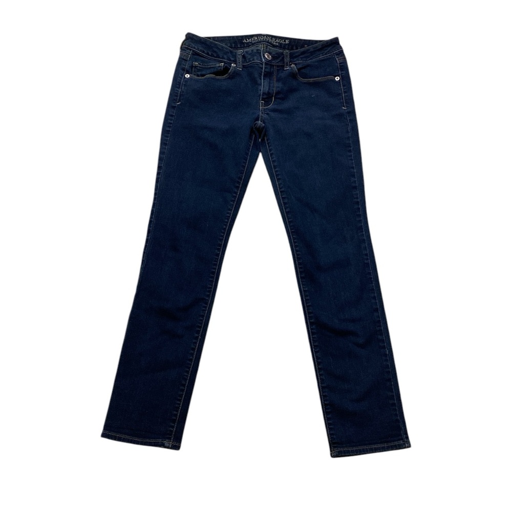 American Eagle Women’s Dark Wash Skinny Jeans Size 6 Short Denim Casual